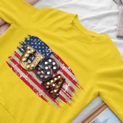 4th of July Vintage Sublimation Lightbulb Font USA Patriotic T Shirt