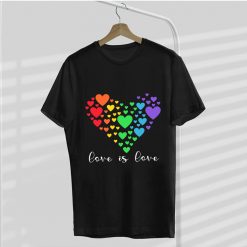 LGBT Heart Shape by Heart T Shirt