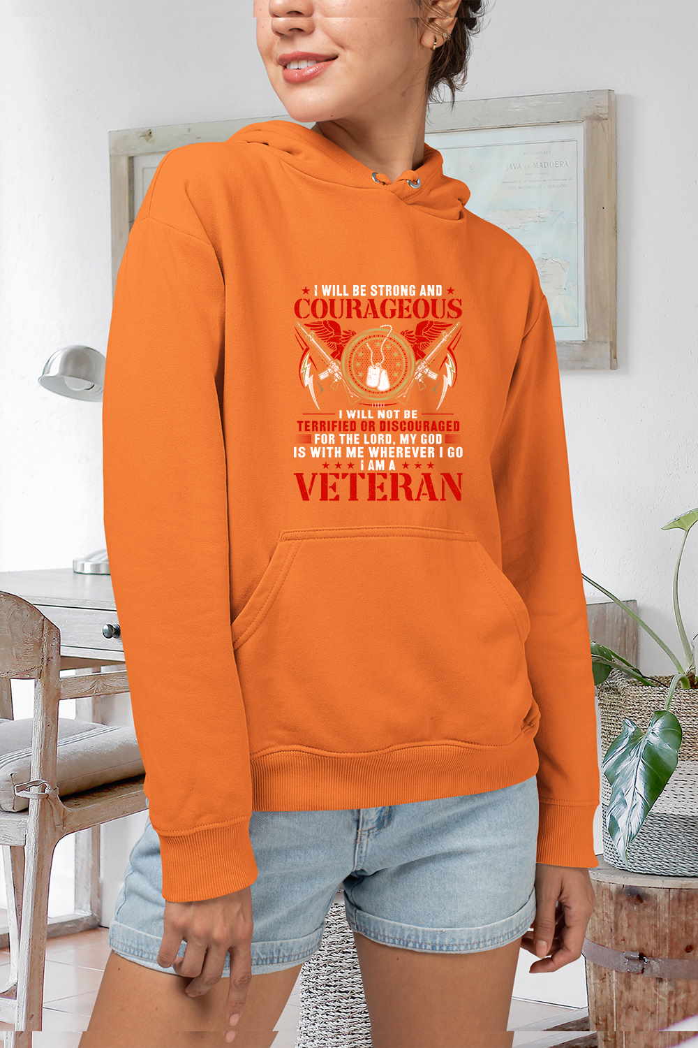 I Will Be Strong Veteran T Shirt
