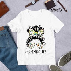 CAMPING LIFE MOM – Messy Bun MOM CAMPING LIFE T-Shirt