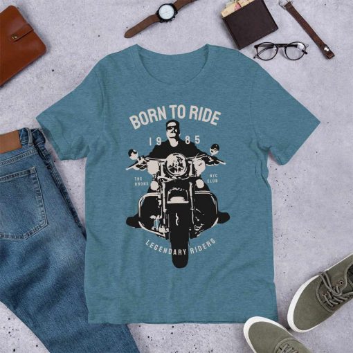 Vintage Motorcycle Born To Ride 1985 T Shirt
