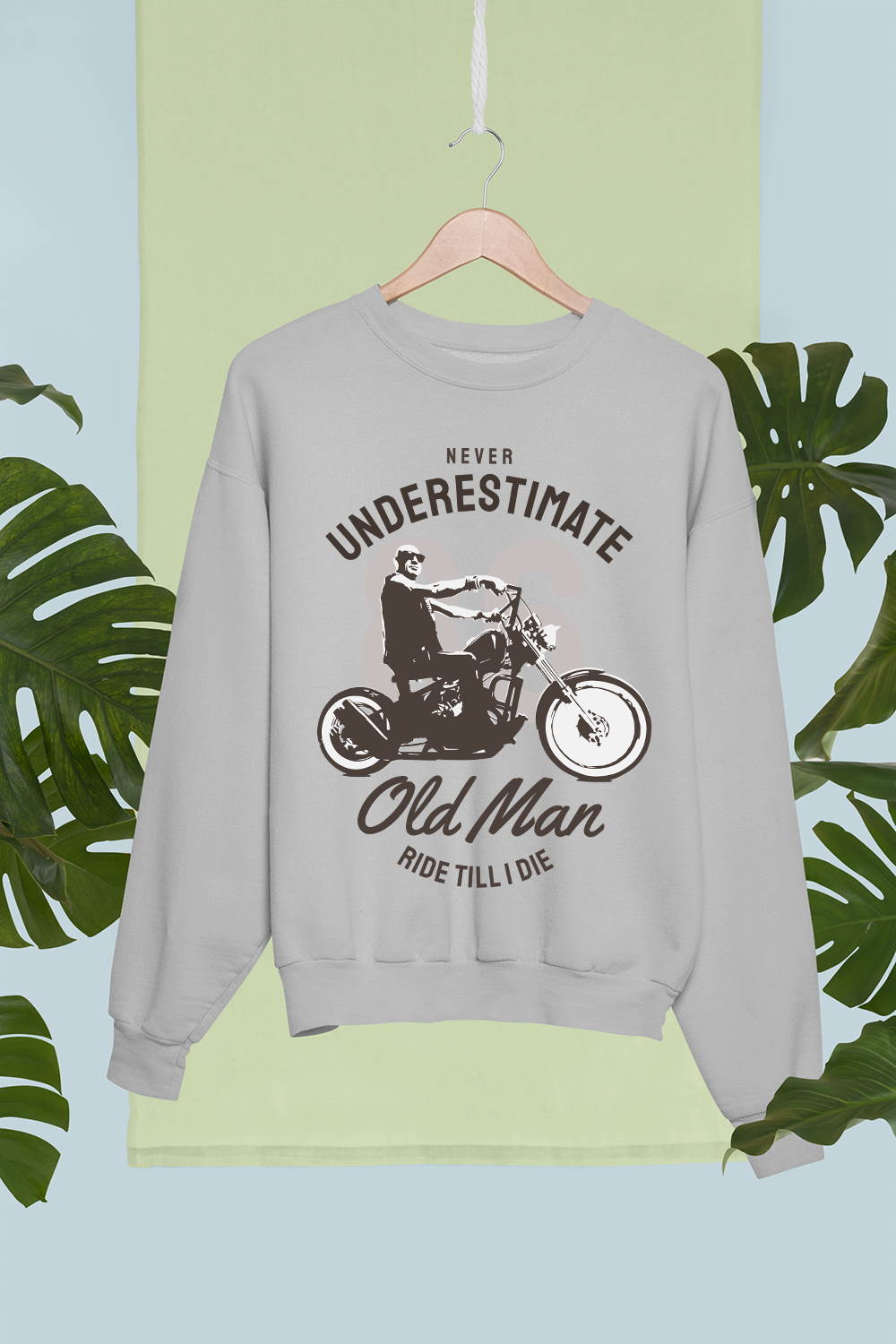 Vintage Motorcycle Never Underestimate Old Man Ride Till I Die T Shirt