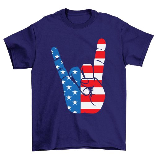 Peace Sign Patriotic 4th Of July T Shirt
