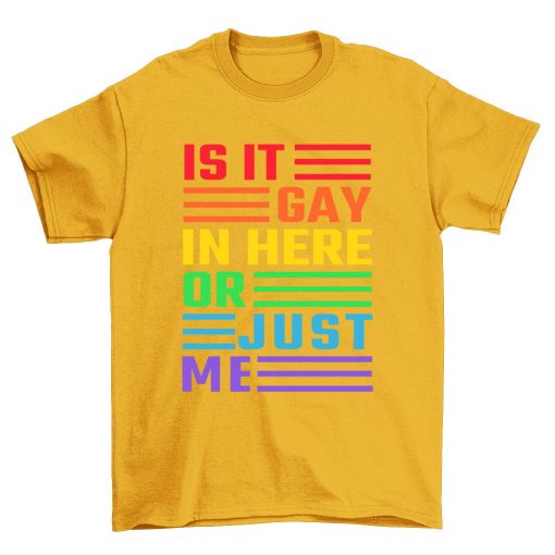 Is It Gay In Here LGBT T Shirt