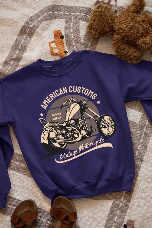 Vintage Motorcycle American Customs T Shirt