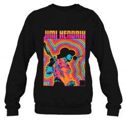 Jimi Hendrix Colorful Retro Vibe Lines Music Lover Gift T Shirt