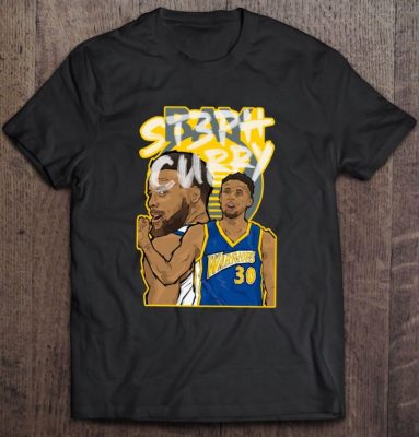 Stephen Curry 30 Steph Warriors NBA Basketball Player Pop Art T Shirt