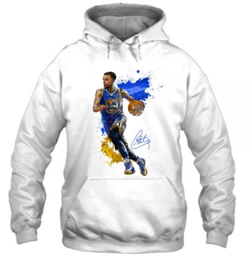 Stephen Curry Golden State Warriors Stephen Curry Signature Painting T Shirt