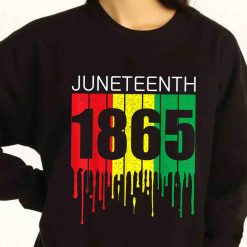 Juneteenth Black African American Flag Freedom Vintage Sweatshirt