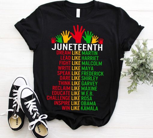 Juneteenth Black History Independence Day Leaders T Shirt For Man Women