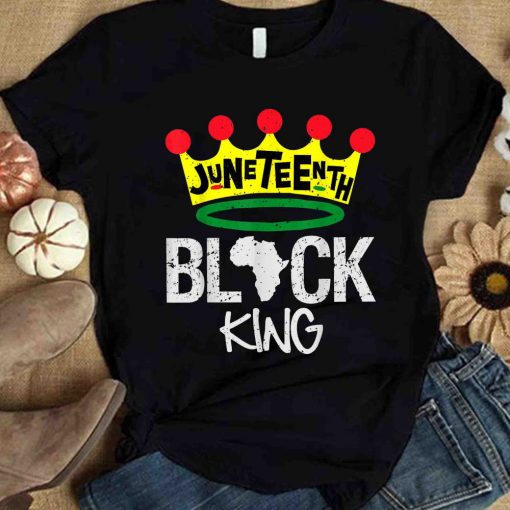 Juneteenth Black King Power History Month T Shirt