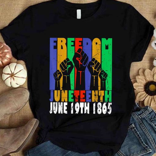 Vintage Black Freedom Day Juneteenth June 19th 1865 T Shirt