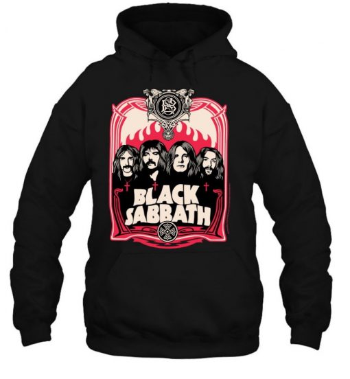 Black Sabbath Official Red Flames T Shirt