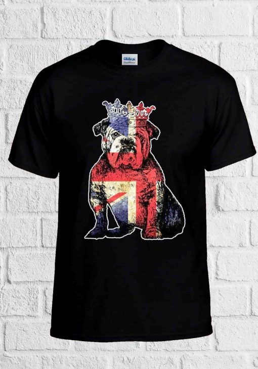 Bulldog Union Jack Queen’s Queen Elizabeth Ii Platinum Jubilee Unisex T-Shirt