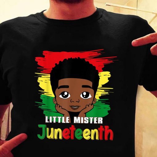 Little Mister Juneteenth Black Boy Toddler Prince Shirt