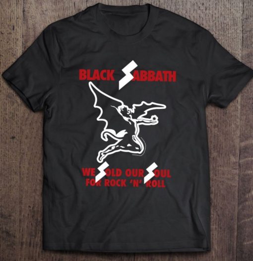 Black Sabbath Official Sold Our Soul T Shirt