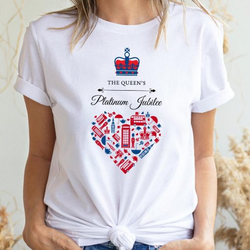 Heart Icons The Queen’s Platinum Jubilee Queen Elizabeth T Shirt
