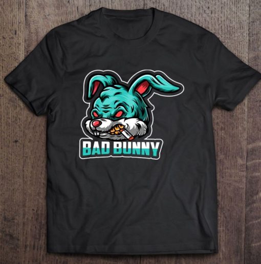 Digital Design Bad Bunny Smoking Version T Shirt