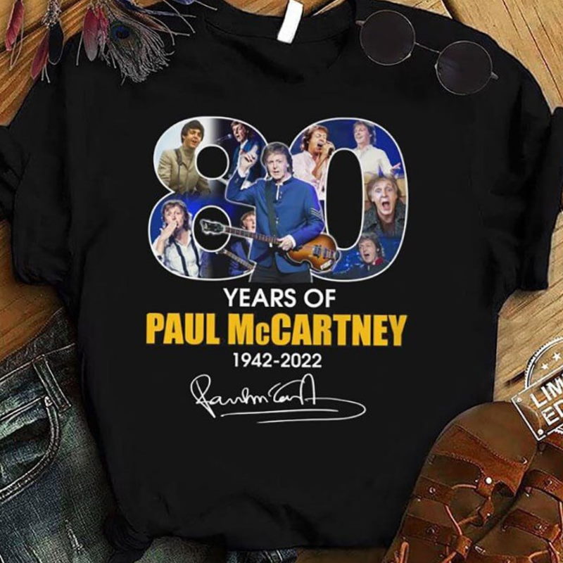 80 years of paul mccartney got back 2022 t shirt for fan