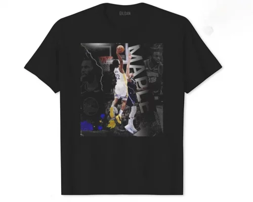 Andrew Wiggins Dunks T Shirt Andrew Wiggins Warriors Basketball T Shirt 1.jpg