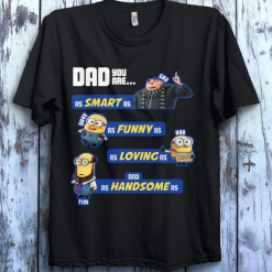 Despicable Me Minions Awesome Dad Qualities The Rise of Gru Graphic T-Shirt