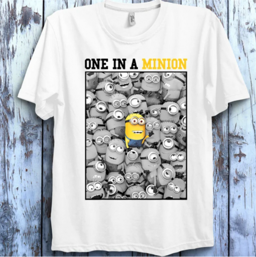 Despicable Me Minions One In A Minion Color Pop Portrait The Rise of Gru Unisex T-Shirt