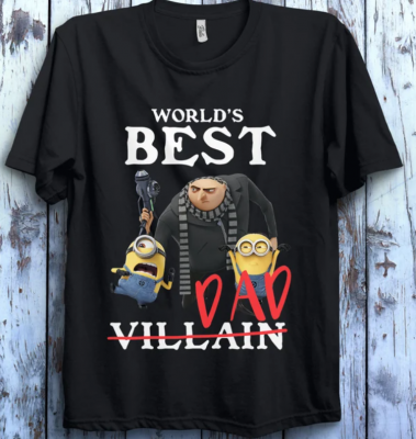 Despicable Me Minions World’s Best Dad Villain The Rise of Gru T-Shirt