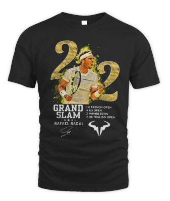 Funny Rafael Nadal 22 Grand Slam T Shirt 1