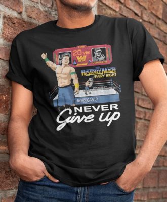 John Cena Wweshop Merch 20 Years Never Give Up Shirt 1