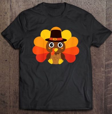 Kids Thanksgiving Baby Turkey T Shirt 2