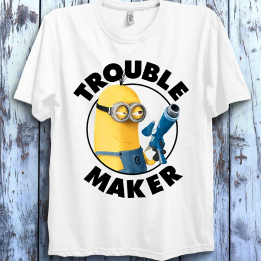 Minion Trouble Maker Minion Banana The Rise of Gru Shirt Unisex Gift T-Shirt