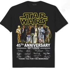 Star Wars 45 Year 1977-2022 Tshirt, Star Wars Anniversary 45th Shirt