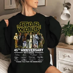 Star Wars 45 Year 1977 2022 Tshirt Star Wars Anniversary 45th Shirt 2.jpg