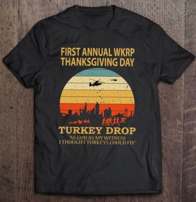 Thanksgiving Wkrp Turkey Drop T Shirt 2