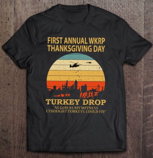 Thanksgiving Wkrp Turkey Drop T Shirt