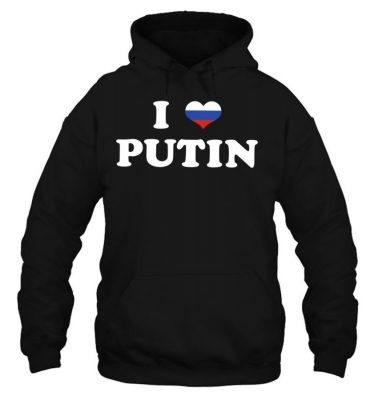 Vladimir Putin I Love Putin Russia Flag Heart T Shirt 1