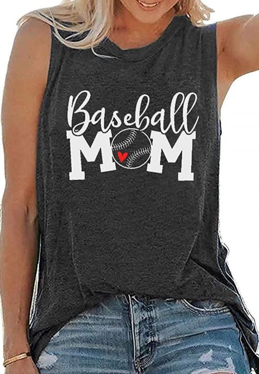 Baseball Mom 4th Of July Tank Top