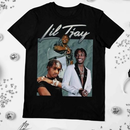 Lil Tjay Shirt Lil Tjay 90s Vintage x Bootleg Style Rap T Shirt