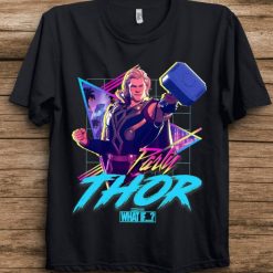 Marvel Thor Geometric Poster Thor Love and Thunder T-Shirt