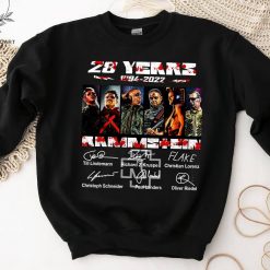 Rammstein 28th Anniversary 1994-2022 Signatures Members T Shirt