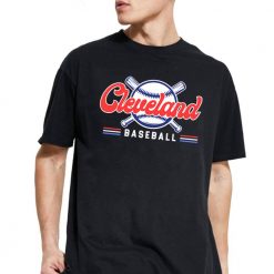 red and blue cleveland indians baseball t shirt 1