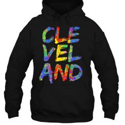 Cleveland Colorful Box City Rainbow Gift Cleveland T Shirt