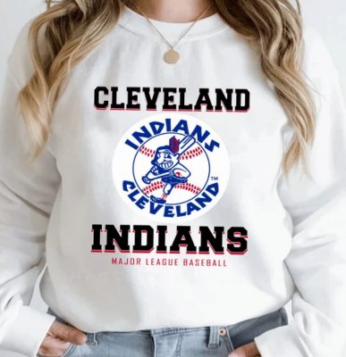 Cleveland Indians Tshirt, Forever Chef Wahoo Cleveland Indians Basketball Sweatshirt