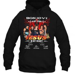 Bon Jovi In My Veins Jesus In My Heart Signatures T Shirt