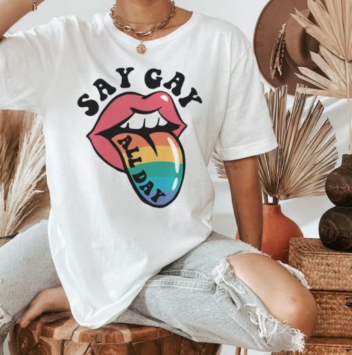 LGBTQ Shirt, Pride month shirt, Cute Pride T-Shirt, Queer Girls Tees, Lesbian Shirt, LGBT Pride Tee