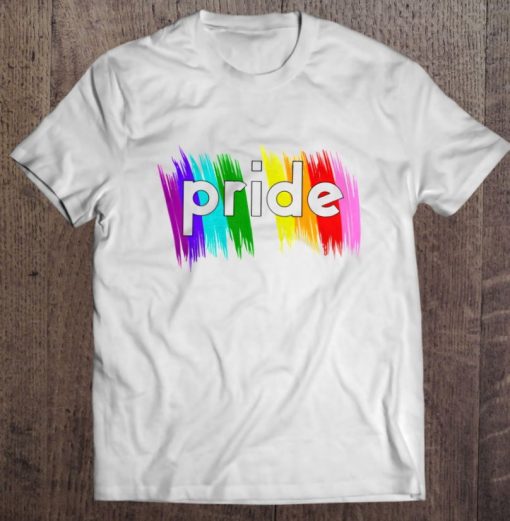 Gay Pride Lgbt Rainbow Stripe Awareness Design Pride Month Lgbtq T Shirt