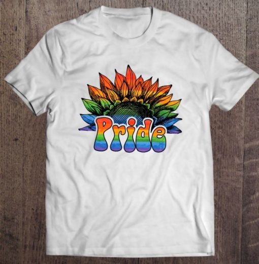 Pride Sunflower LGBTQ+ Support LGBT Pride Month T Shirt