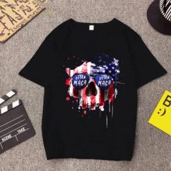 Cool Ultra Maga Patriotic Skull Design Unisex T-Shirt