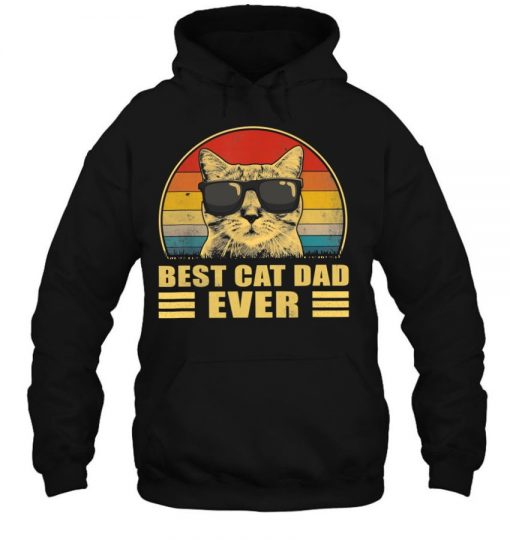 Best Cat Dad Ever Bump Fit Father’s Day Gift T Shirt