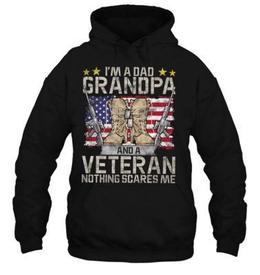Grandpa Father’s Day I’m A Dad Grandpa Veteran T Shirt